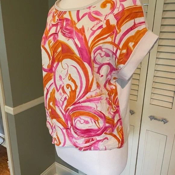 Charlie B linen/cotton side tie pullover NWOT - Picture 9 of 9